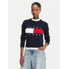 Tommy Jeans TJW FLAG CREW NECK SwEATER pisana