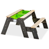 Peskovnik iz cedre miza za vodo in pesek Aksent sand&water table Exit Toys piknik s klopjo in pokrovom