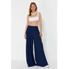 Trendyol Navy Blue Woven Gipe Detailed Trousers