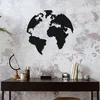 Dekorativni Metalni Zidni Pribor World - M374 Crni