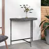 Vrtni stol sivi 80 x 50 x 75 cm od poliratana