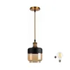 BRILAGI-LED Luster na sajli RETRO GLASS 1xE27/60W/230V O 14 cm zlatna/zadimljeno bež