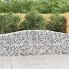 Lučne gabionske košare 2 kom 400x50x80/100 cm pocinčano željezo