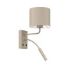 Zidna lampa ARDEN 1xE27/15W/230V + 1xG9/8W bež