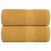 Vidaxl vidaXL Milne brisače 2 kosa zlate 30 x 30 cm 360 g/m2 100 % bombaž