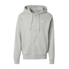 Nike Sportswear Jopa na zadrgo Club Fleece pegasto siva/bela