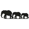 Wallity Zidna dekoracija Elephants, 15x50cm, Crna