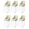 HANAH HOME Set 6 barskih stolica Enox Cream White