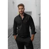 Trendyol Black Regular Fit Embroidery Detail Smart Shirt