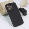 Maska za telefon 3D Camera za iPhone 15 Pro, Crna