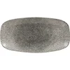 CHURCHILL Raku Quartz Black plitev krožnik, pravokoten, dolžina: 298 mm (12 kos)