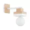 Zidna lampa MIKO 1xE27/15W/230V bela/bež