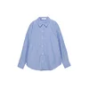 Pull&Bear Bluza kobalt modra/bela