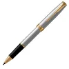 PARKER Sonnet Stainless Steel Roller ball - 1931506 Siva/Crna, Tanki vrh (Fine), Crno mastilo, 1 kom