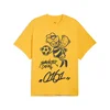 Mens Puma HOOPS x MANCHESTER CITY Basketball T-Shirt, Yellow, Size M, Clothing
