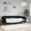 Dnevni krevet crni 100 x 200 cm baršunasti