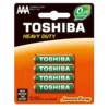 Bateria Toshiba R03 (AAA) alkalne baterije, 4 kosi