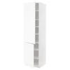 METOD Visoki element s policama/2 vrata, bela Enköping/bela im. drveta, 60x60x220 cm