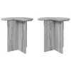 Bocni stol 2 pcs Siva sonoma O 39 x 38 cm Konstruirano drvo
