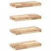 Vidaxl Viseče police 4 kosi 60x20x4 cm neobdelan masiven les akacije