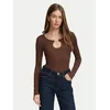 Guess Bluza W6BP27 K6288 Rjava Slim Fit