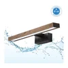 Brilagi - LED osvetljenje za kupatilsko ogledalo 3u1 WOODY MIRROR LED/8W/230V IP44 crna/hrast/orah