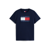 Tommy Jeans Majica mornarska/rubin rdeča/bela