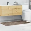 vidaXL vidaXL Kopalniška preproga pravokotna rjava 70x120 cm poliester nedrseča, (22012546)
