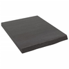 Vidaxl Stenska polica temno siva 40x50x4 cm obdelana trdna hrastovina