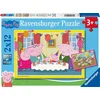 Ravensburger Pujsa Pepa sestavljanka, 2x12 delov