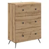 Vidaxl Predalna omara Artisan hrast 66 x 34,5 x 90 cm Inženirski les