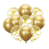 Komplet balonov Happy Birthday modra srebrna 102 kos