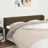 vidaXL Vzglavje z ušesi temno rjavo 183x23x78/88 cm blago