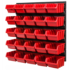Stena za orodje 39x39cm + 25 zabojev RED