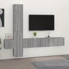 5-dijelni set TV ormarića sivog sonome konstruirano drvo