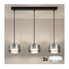 Brilagi - LED Luster na lanku AURA LUX 3xGX53/30W/230V crna/dimljena