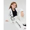 Sinsay - Oversize jogger donji deo trenerke sa printom Hello Kitty - krem