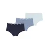 Womens Puma Mini Shorts Underwear 3 Pack, Blue, Clothing