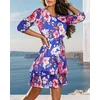 Resti Womens floral mini dress