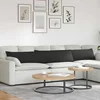 Jastučići za sofu 2 pcs Crna 200 x 40 cm tkanina