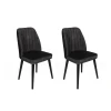 Hanah Home Set 2 trpezarijske stolice Crna