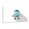 Slika moder robot na belem ozadju - 40x30