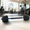 2-u-1 set bučica i olimpijske šipke 30 kg Crna i Plava