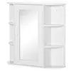 Homestar Ogledalo omarica 66x17x63 cm bela