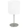 Eglo Pasteri stona lampa/1, e27, nikl/mat, bela