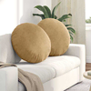 Jastučići za sjedenje 2 pcs Smeđa O60 x 21 cm Baršun