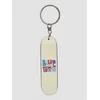 Blue Tomato Skate Keychain Bež script