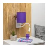 Brilagi - LED zidna lampa NUBILA 1xE27/25W/230V + LED/3W bela/ljubičasta