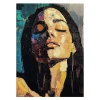 Slika z ročno naslikanimi elementi 70x100 cm Vivian – Styler