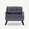 Atelier del Sofa Sando Single Fotelja na razvlačenje, Siva